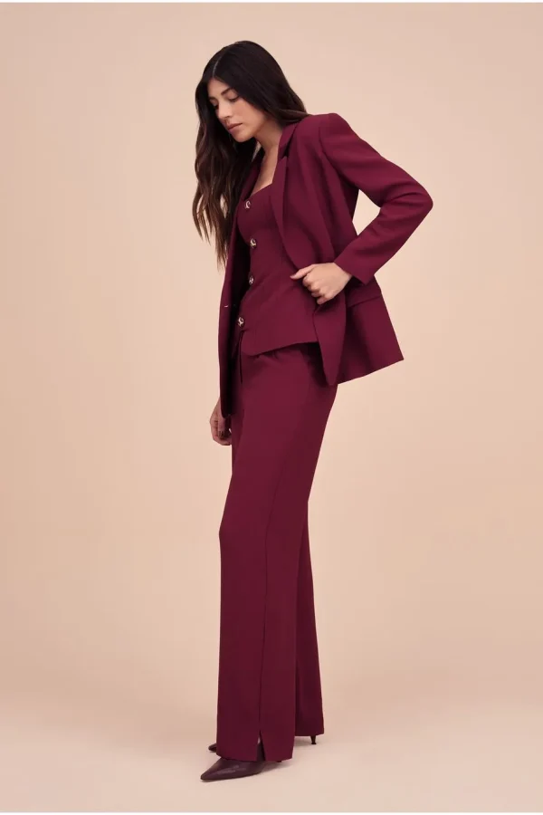 Pantalon Calu Bordo