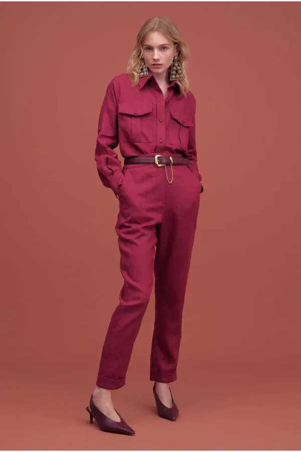 Pantalón Clara Bordo